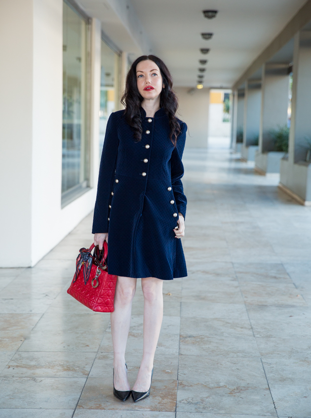 StyleWe Velvet Coat Dress | Pretty Little Shoppers