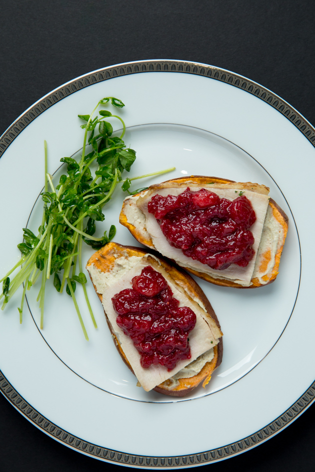 Turkey and Cranberry Sweet Potato Toast - Pretty Little Shoppers