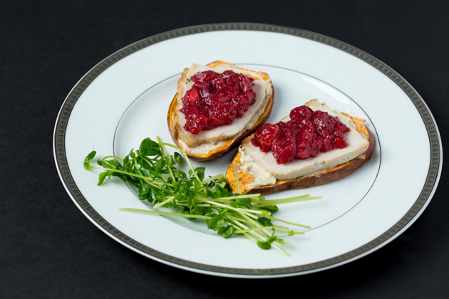 Turkey and Cranberry Sweet Potato Toast - Pretty Little Shoppers