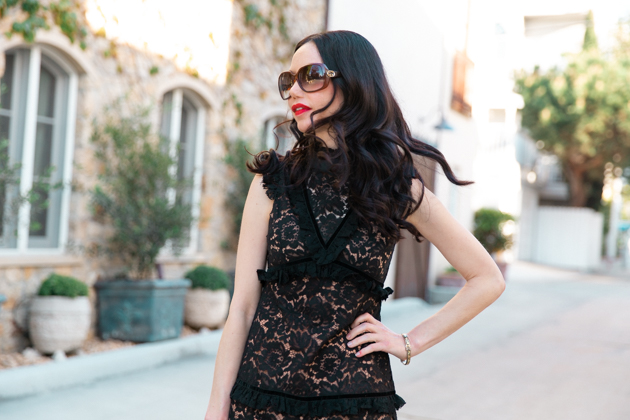 Skylar Belle Black Lace Dress