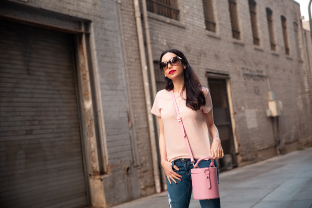 Shades of Pink, Urban Outfitters, AG Jeans, Pink Mules, Schutz, T-shirt style, Denim Style, Jeans and a T Shirt, OOTD, Pink Bag, Who What Wearing, Summer Style, Fashion Trends, What to wear in the Summer, Fashion Blogger Style, OOTD Inspo, street style stalking, outfit ideas, date night look, Fashion Bloggers, Outfit Inspiration, Trends, Outfits, Pretty Little Shoppers, Mo Summers Photography #Summerstyle #fashionblogger #whowhatwearing #ootd #lafashionblogger #schutz #urbanoutfitters 