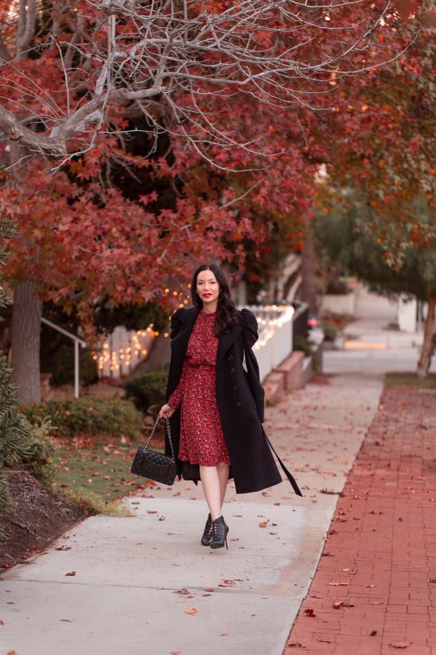 The Perfect Winter Floral Dress Pretty Little Shoppers