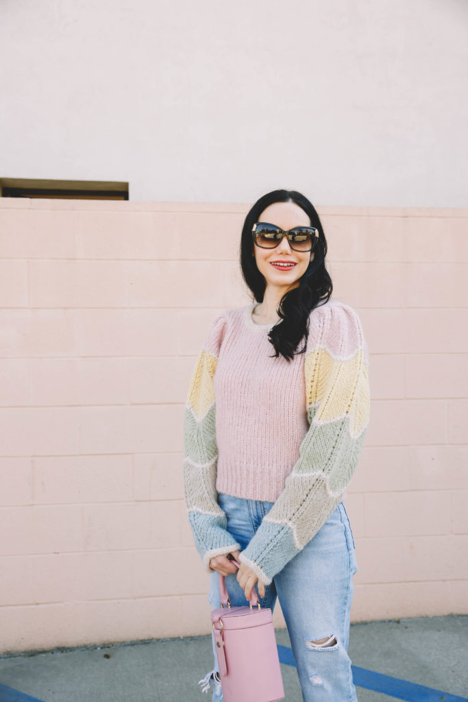 Cozy Pastel Sweater, Sweater Weather, LoveShackFancy, Romantic and Ethereal Style, LPA Bag, Fall Style, What to wear this Fall, Personal Style, Outfit Inspiration, Fashion, Classic and Feminine with an Edge, Street style, street fashion, best street style, OOTD, OOTD Inspo, street style stalking, outfit ideas, what to wear now, Fashion Bloggers, Style, Seasonal Style, Outfit Inspiration, Trends, Looks, Outfits, Pretty Little Shoppers Blog #LoveShackFancy #FallFashion #SweaterWeather #FallStyle