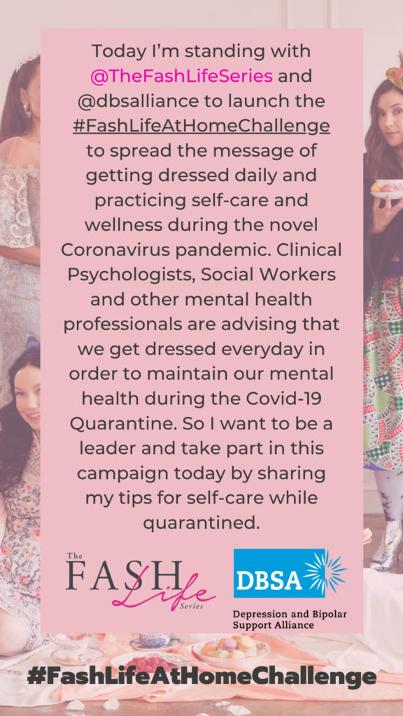 #FashLifeAtHomeChallenge for Mental Health Awareness Month