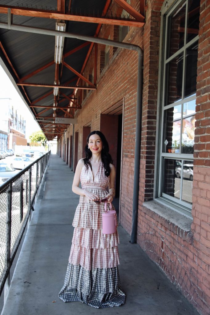LoveShackFancy Dress styled by top LA fashion blogger, Pretty Little Shoppers