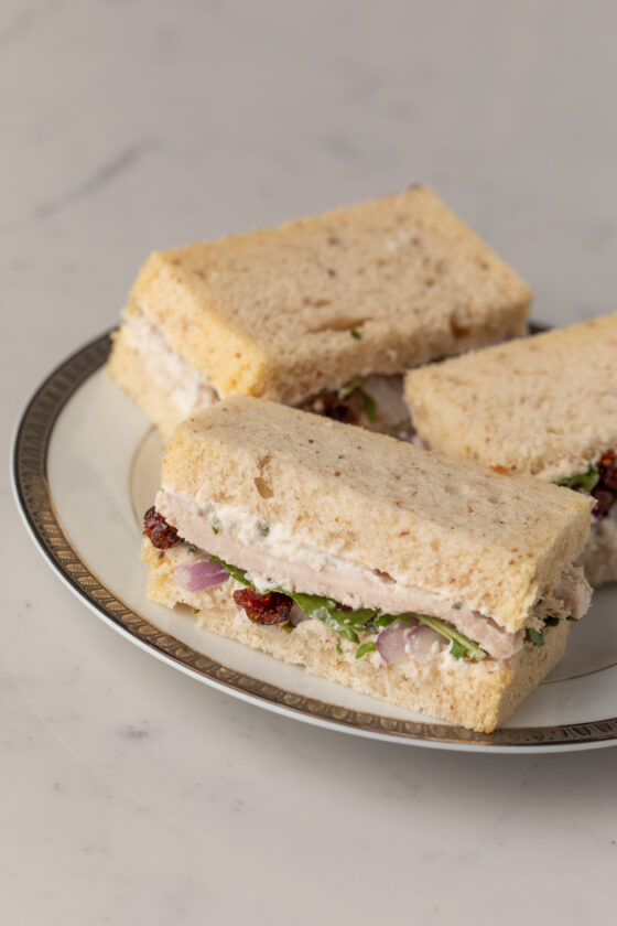 Gluten And Dairy-free Turkey And Cranberry Tea Sandwiches - Pretty ...