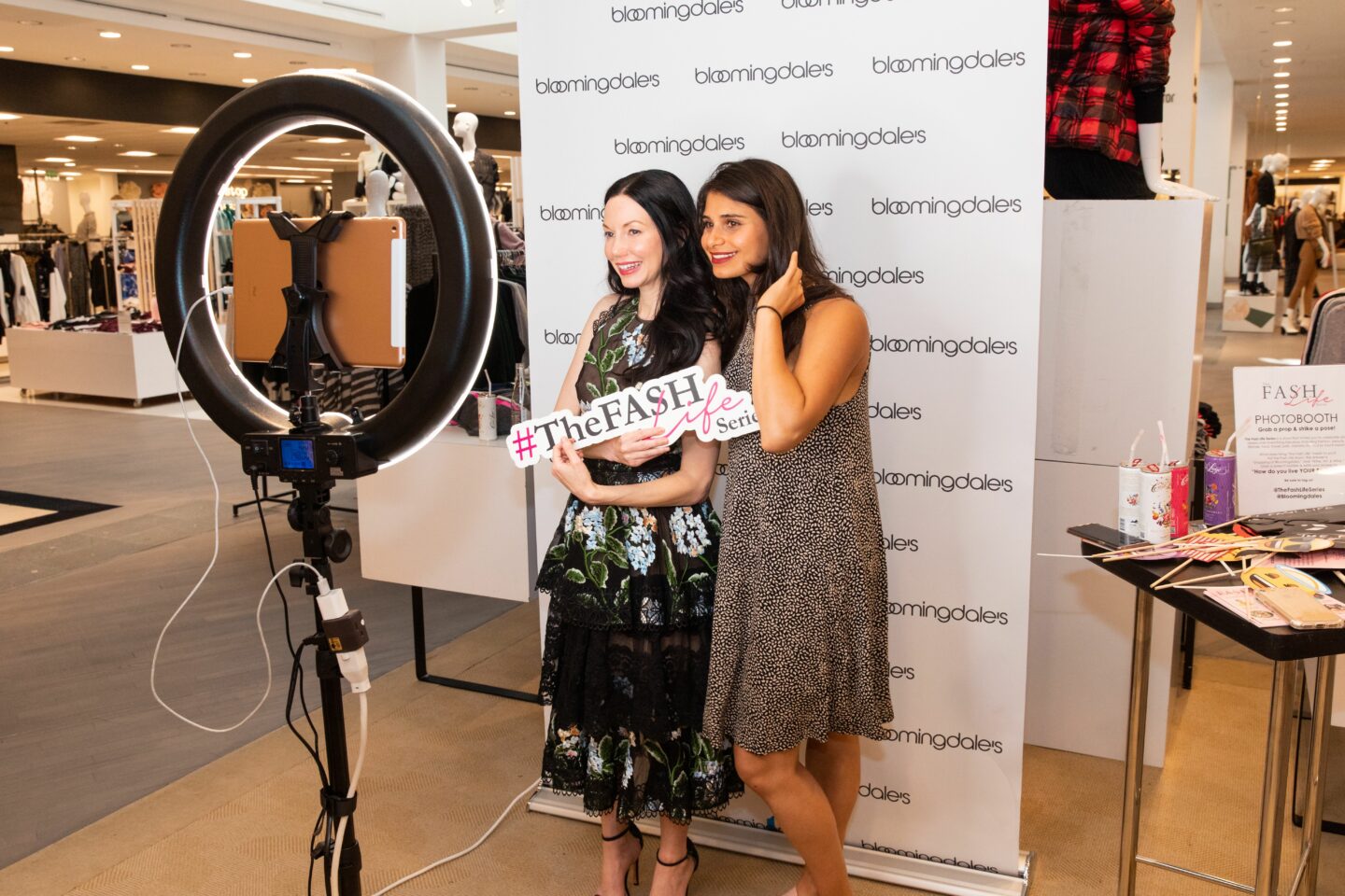 Lisa Valerie Morgan and Julia Tara Springer at The Fash Life Series x Bloomingdale's Sneak Peek Party