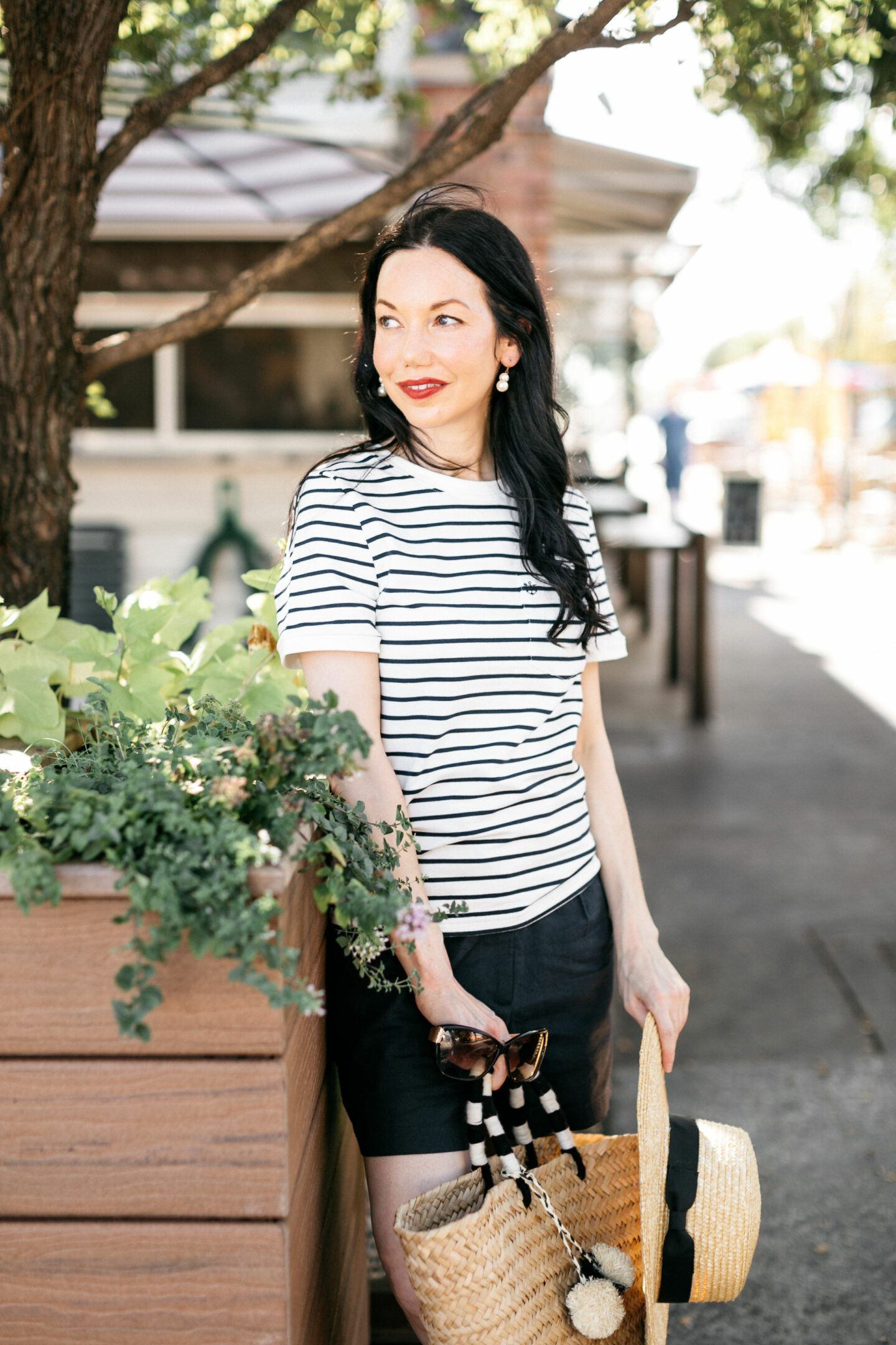 Kiel James Patrick Tee Shirt styled for Fall by top Dallas fashion blogger, Pretty Little Shoppers