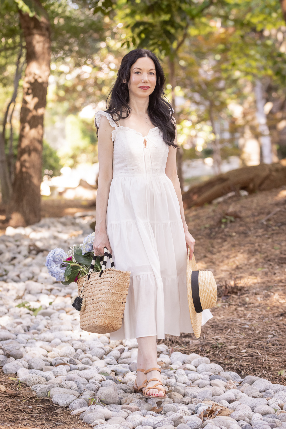 Simple Retro Cottagecore Dress styled by top Dallas fashion blogger, Pretty Little Shoppers