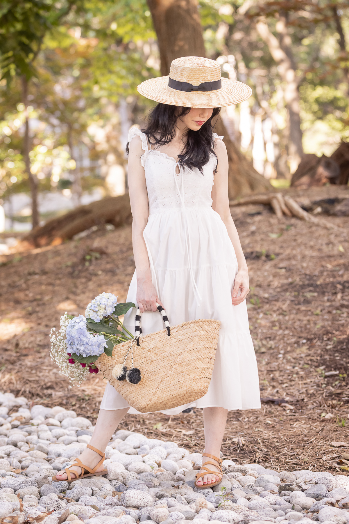 Simple Retro Cottagecore Dress styled by top Dallas fashion blogger, Pretty Little Shoppers