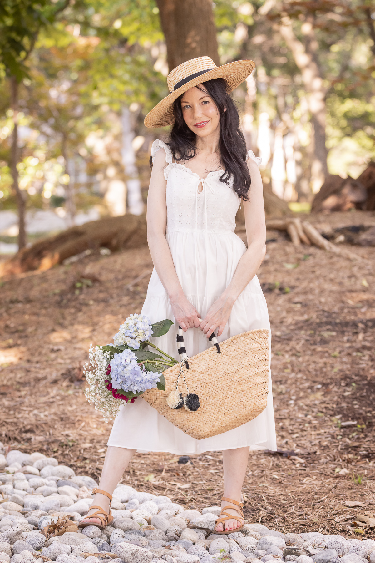 Simple Retro Cottagecore Dress styled by top Dallas fashion blogger, Pretty Little Shoppers