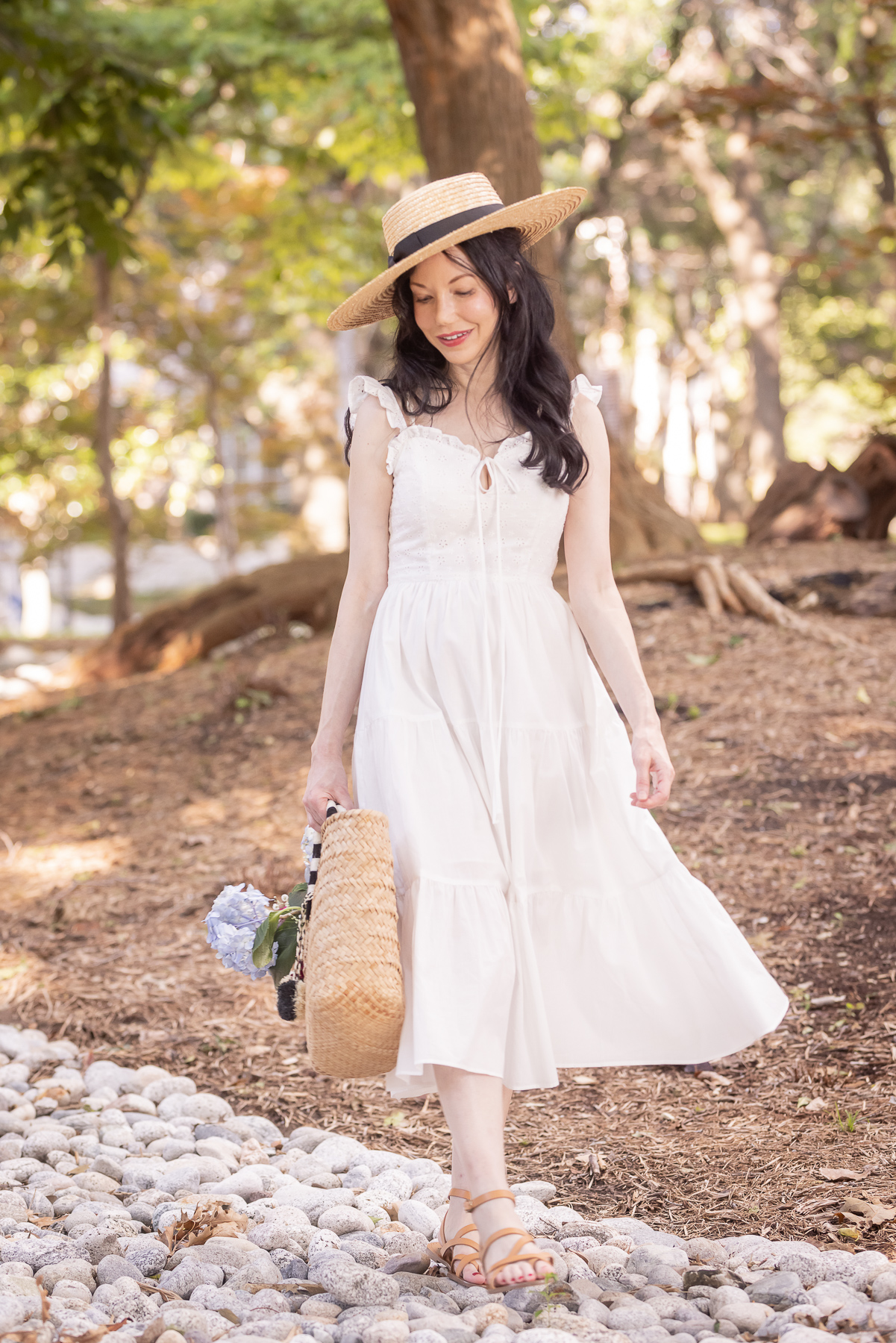 Simple Retro Cottagecore Dress styled by top Dallas fashion blogger, Pretty Little Shoppers