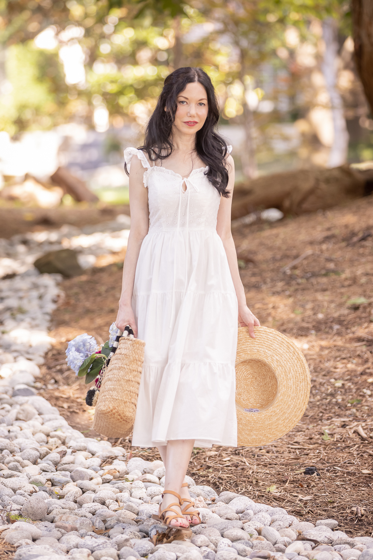 Simple Retro Cottagecore Dress styled by top Dallas fashion blogger, Pretty Little Shoppers