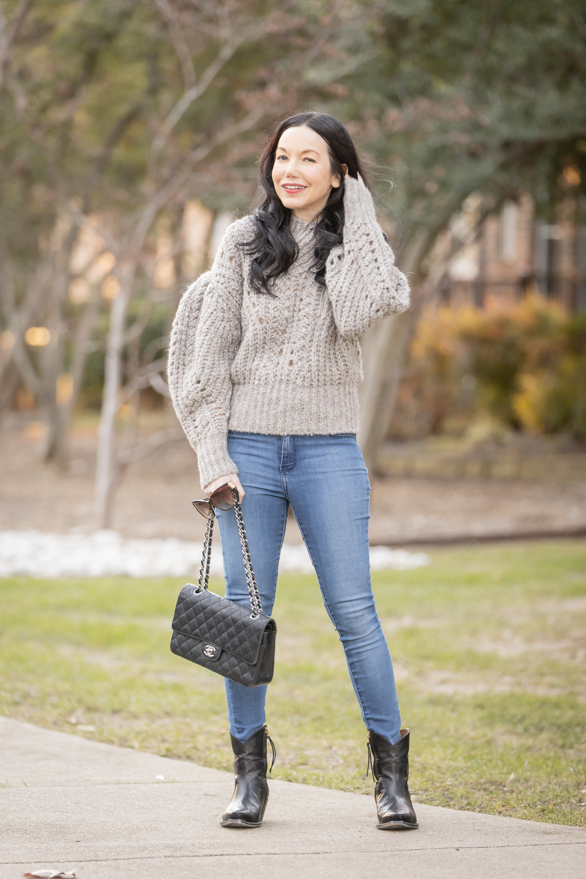 r13 Cowboy Boots styled by top Dallas fashion blogger, Pretty Little Shoppers