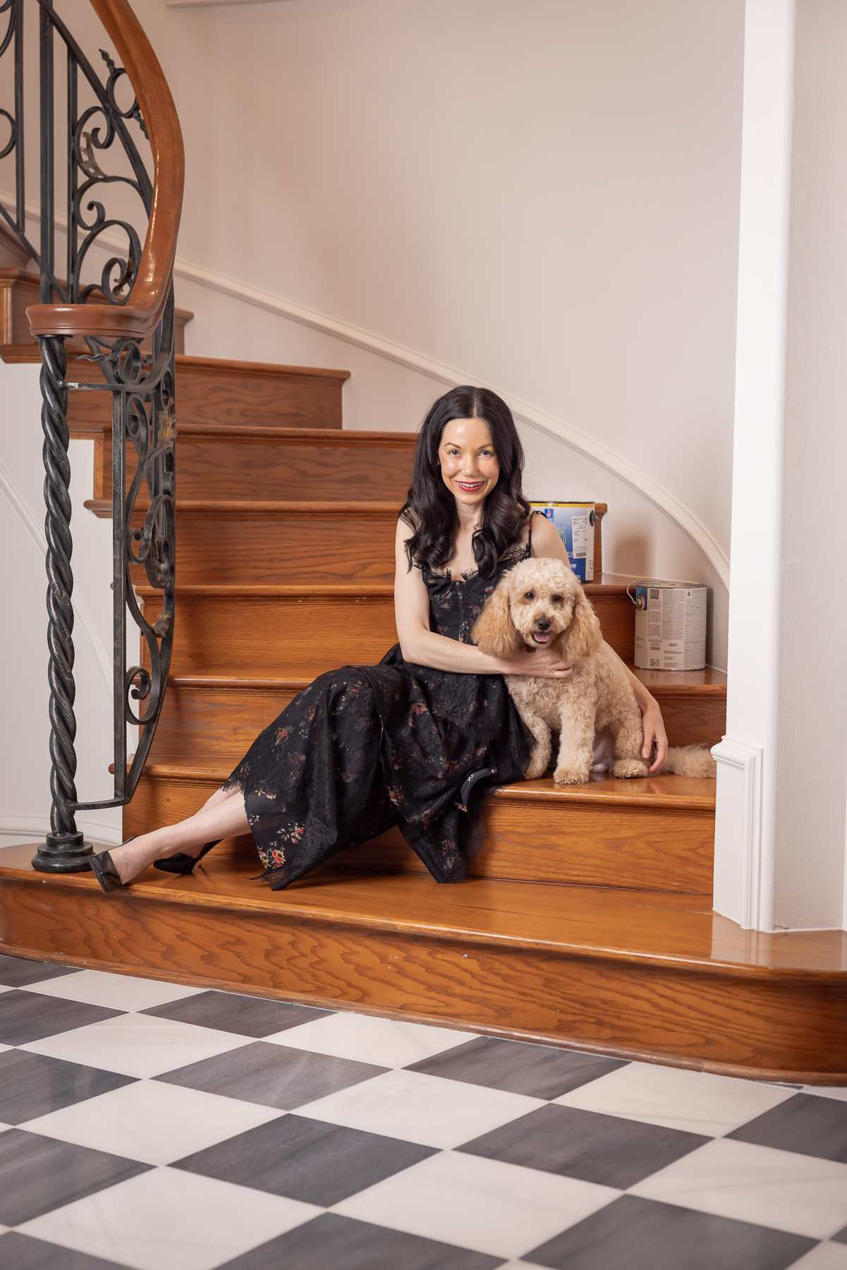 Sarah Flint Perfect Pump, V. Chapman corset dress via. Revolve Clothing, Mini Goldendoodle, The Foggy Dog Bowtie, Paris Ceramics Black and White Stone Tile, Hollywood Regency Interior Design, Spiral Staircase