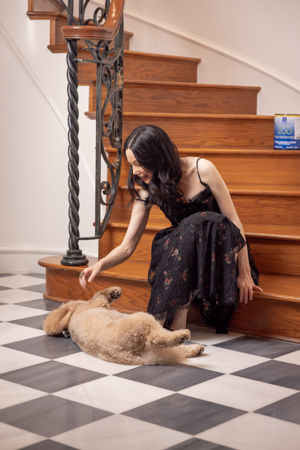 Sarah Flint Perfect Pump, V. Chapman corset dress via. Revolve Clothing, Mini Goldendoodle, The Foggy Dog Bowtie, Paris Ceramics Black and White Stone Tile, Hollywood Regency Interior Design, Spiral Staircase