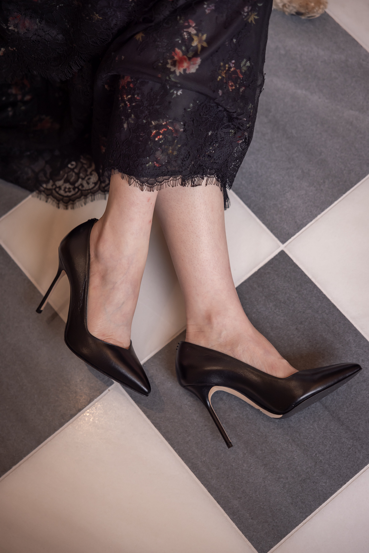 Sarah Flint Perfect Pump 100 in Black Leather