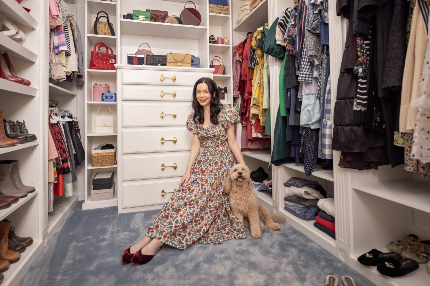 Dallas Fashion Blogger Lisa Valerie Morgan Reveals her Hollywood Regency Dream Closet by Closet Factory