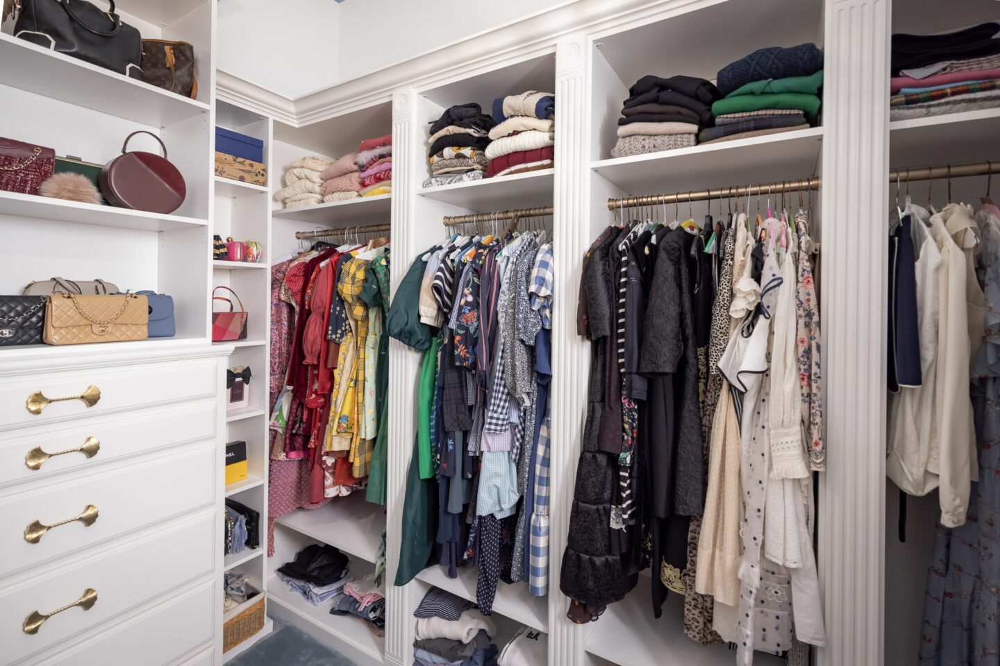 A Dallas Dream Closet Full of Dresses with Closet Factory