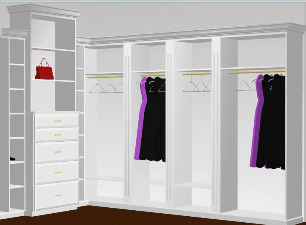 Fashion Blogger Dream Closet Design by Shelli Dierck from Closet Factory Dallas