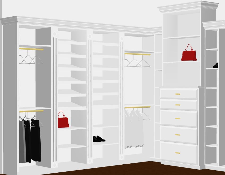 Closet Factory Hollywood Regency Design by Shelli Dierck