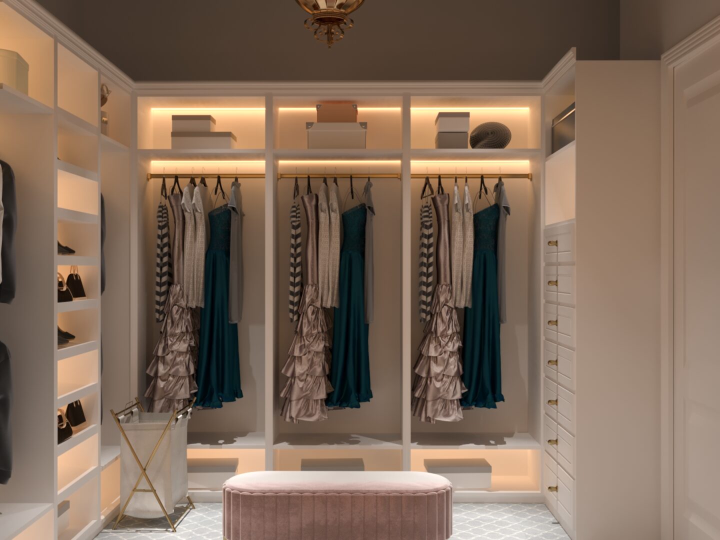 Hollywood Regency Closet Rendering 2 - Pretty Little Shoppers Blog